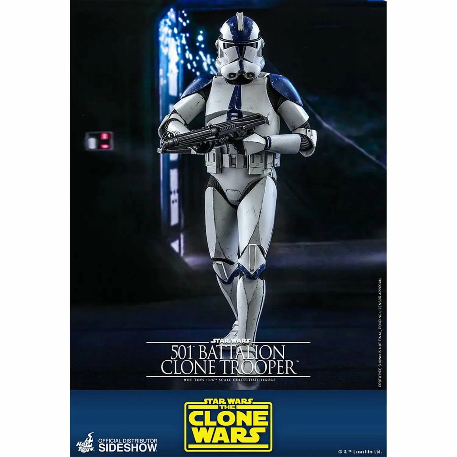 Hot Toys Star Wars The Clone Wars Action Figure 1/6 501st Battalion Clone Trooper - Image 5