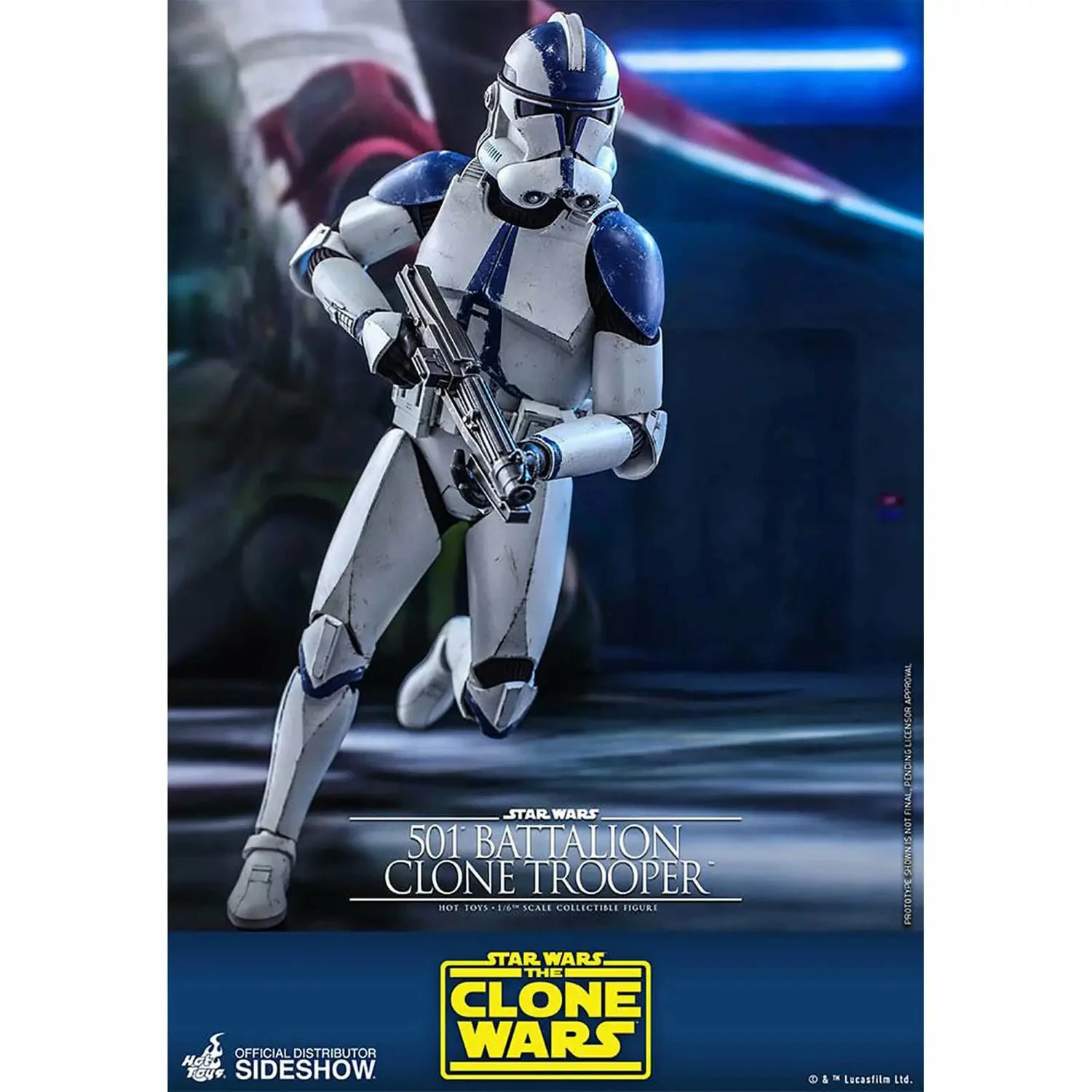 Hot Toys Star Wars The Clone Wars Action Figure 1/6 501st Battalion Clone Trooper - Image 8