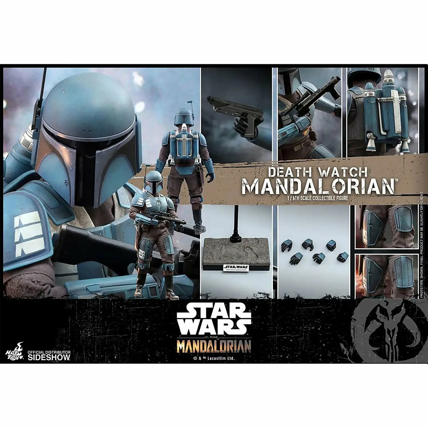 Hot Toys Star Wars The Mandalorian Action Figure 1/6 Death Watch Mandalorian - Image 2
