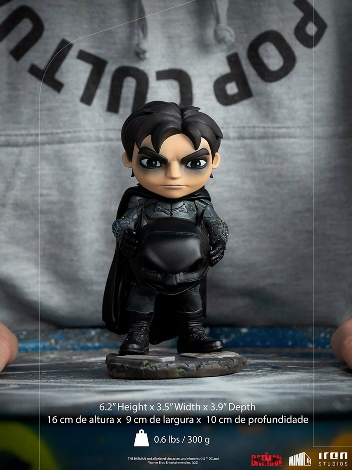 Iron Studios The Batman MiniCo Batman Unmasked Statue - Image 3