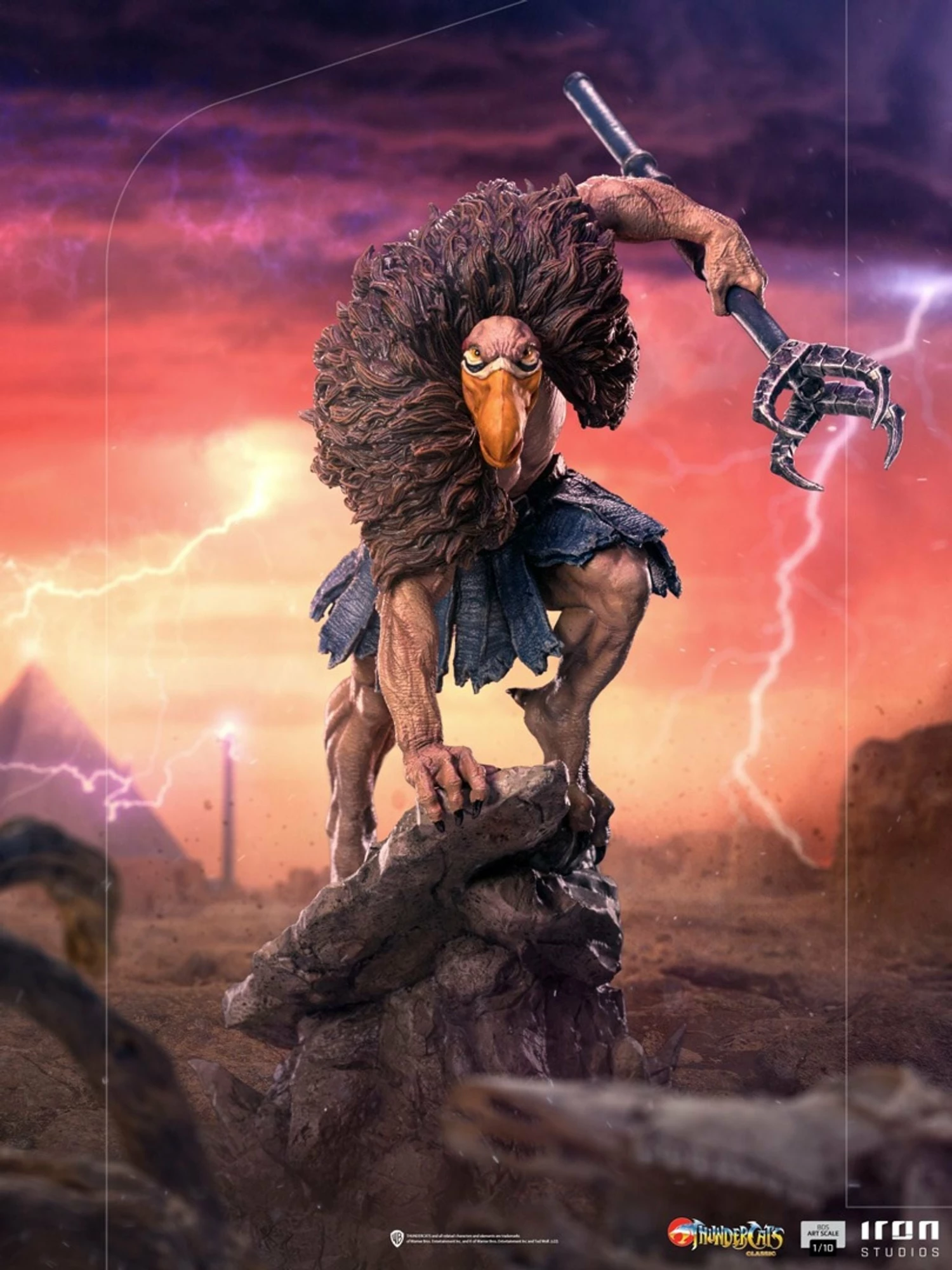 Iron Studios ThunderCats Battle Diorama 1/10 Art Scale Limited Edition Vultureman Statue - Image 4