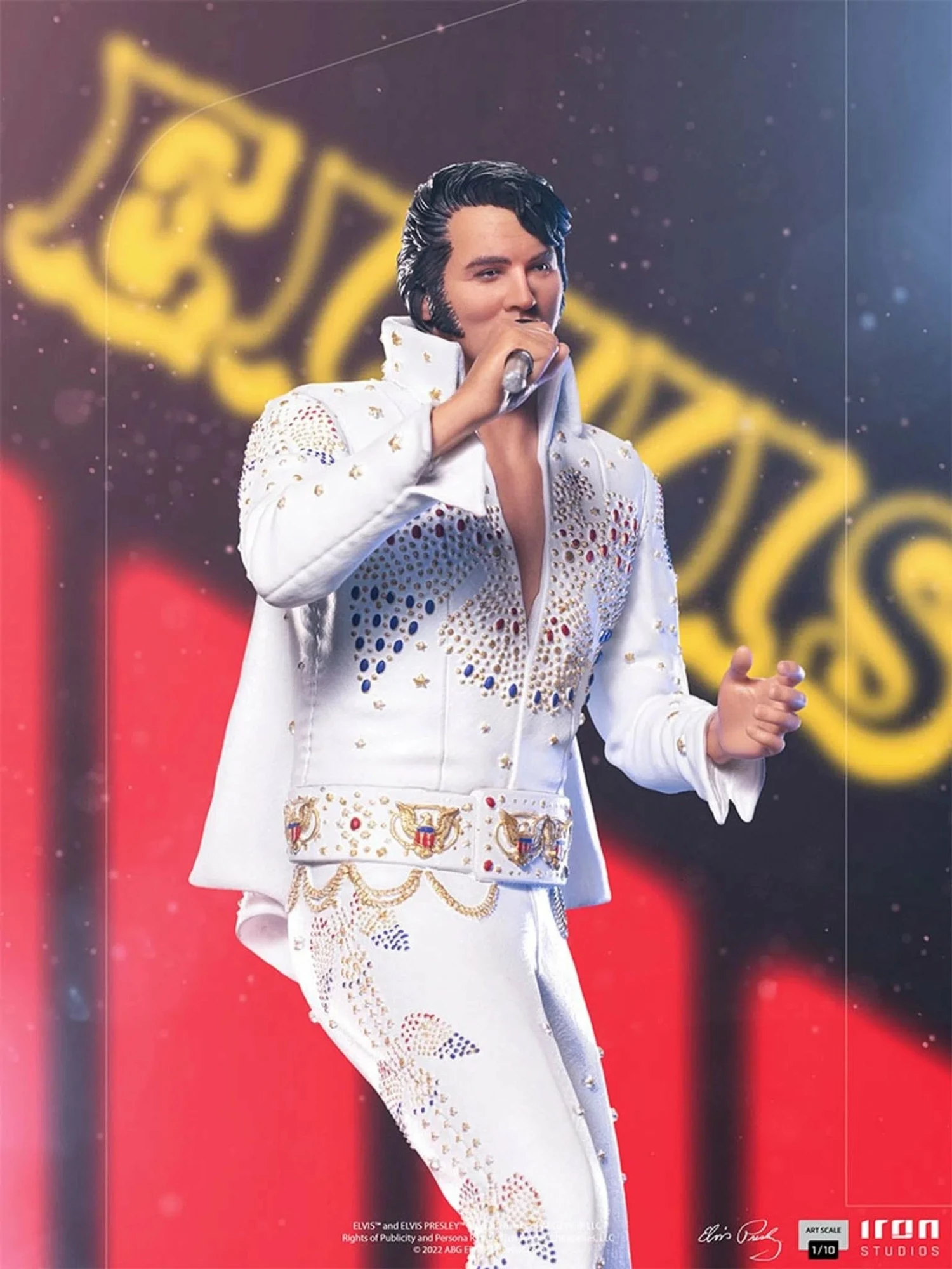 Iron Studios Elvis Presley 1973 1/10 Art Scale Limited Edition Statue - Image 7