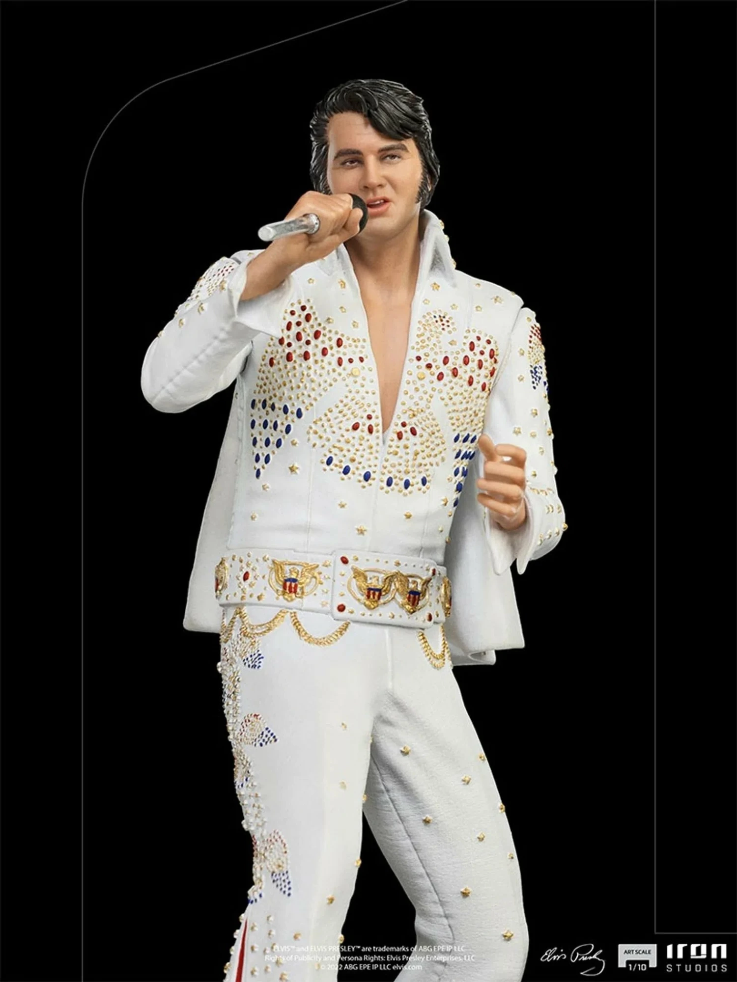 Iron Studios Elvis Presley 1973 1/10 Art Scale Limited Edition Statue - Image 10