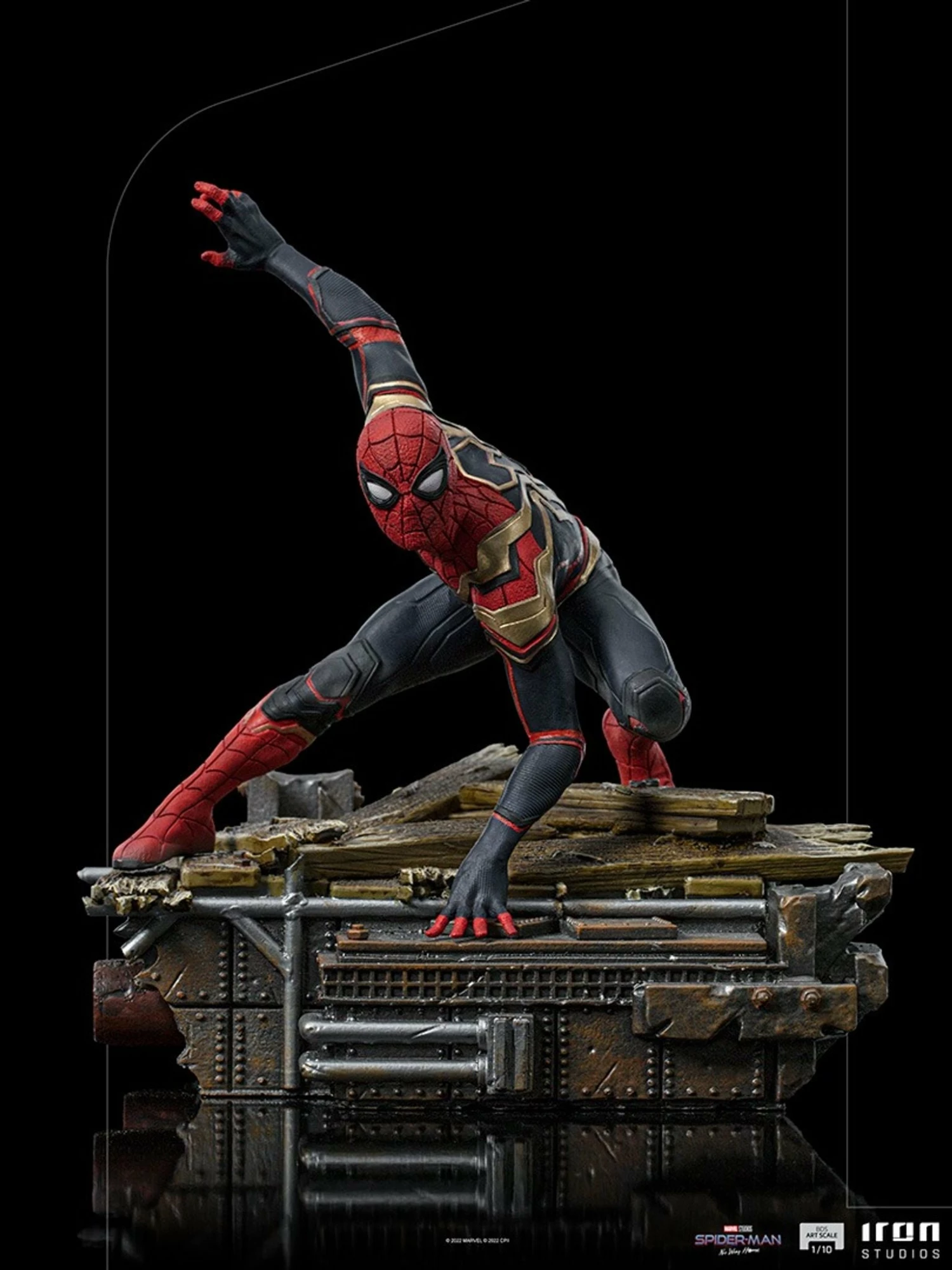 Iron Studios Spider-Man: No Way Home Diorama Series Spider-Man (Peter #1) 1/10 Art Scale Limited Edition Statue - Image 6