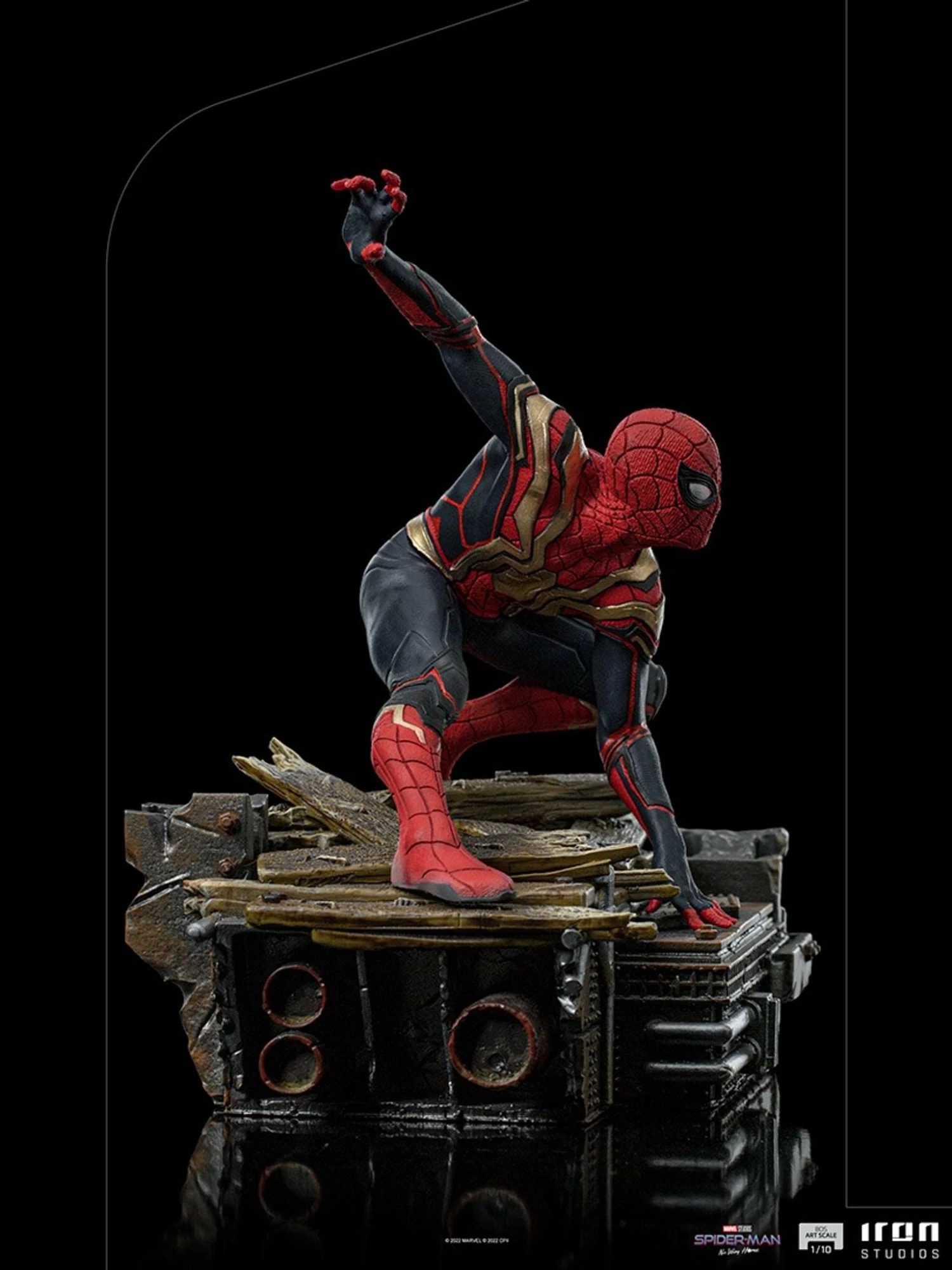 Iron Studios Spider-Man: No Way Home Diorama Series Spider-Man (Peter #1) 1/10 Art Scale Limited Edition Statue - Image 8