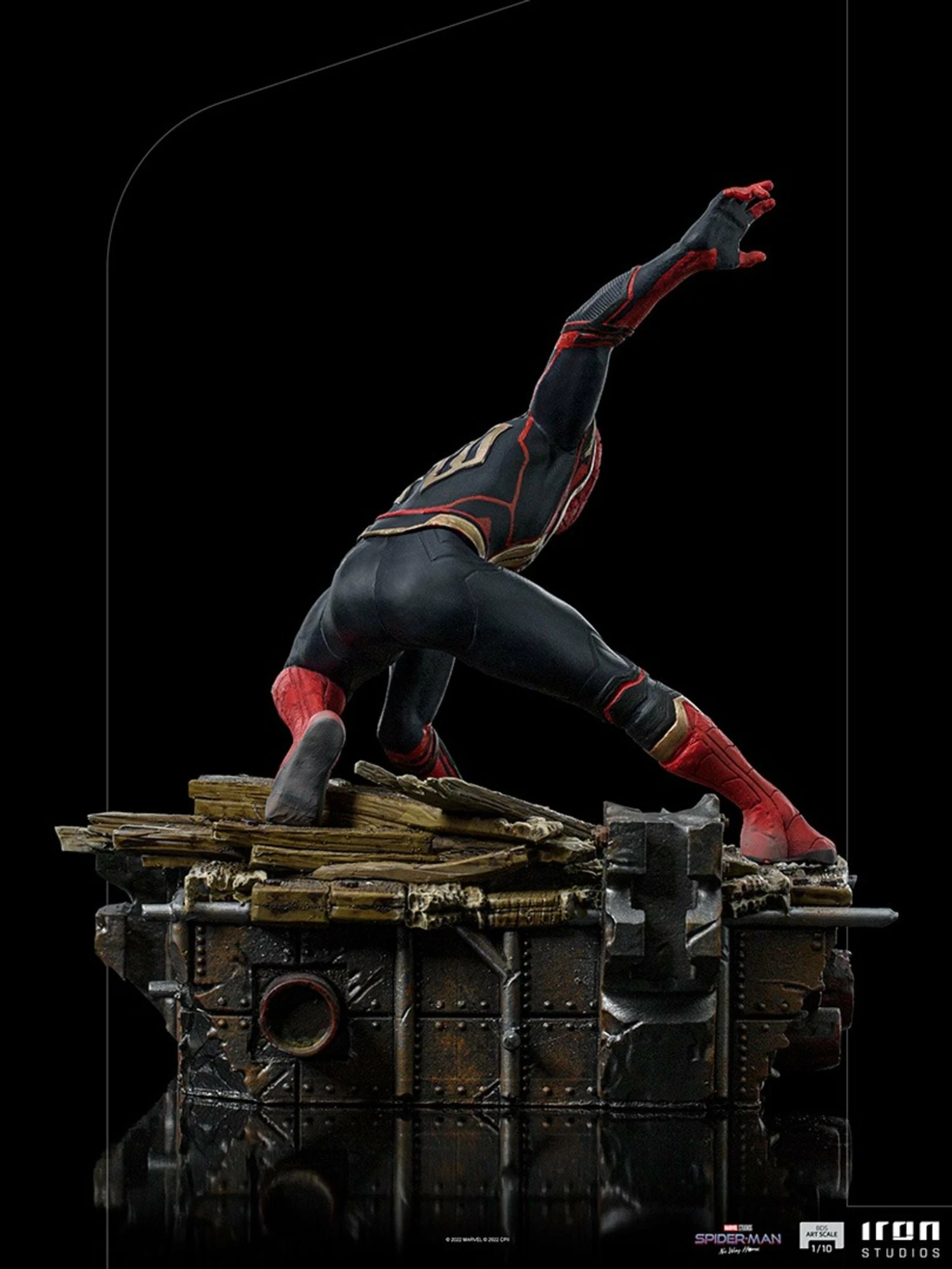 Iron Studios Spider-Man: No Way Home Diorama Series Spider-Man (Peter #1) 1/10 Art Scale Limited Edition Statue - Image 9