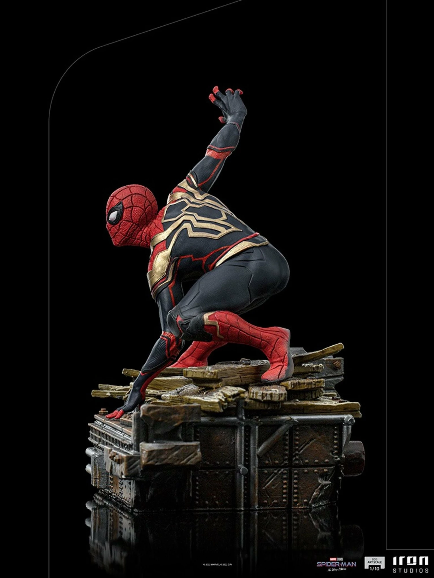 Iron Studios Spider-Man: No Way Home Diorama Series Spider-Man (Peter #1) 1/10 Art Scale Limited Edition Statue - Image 10