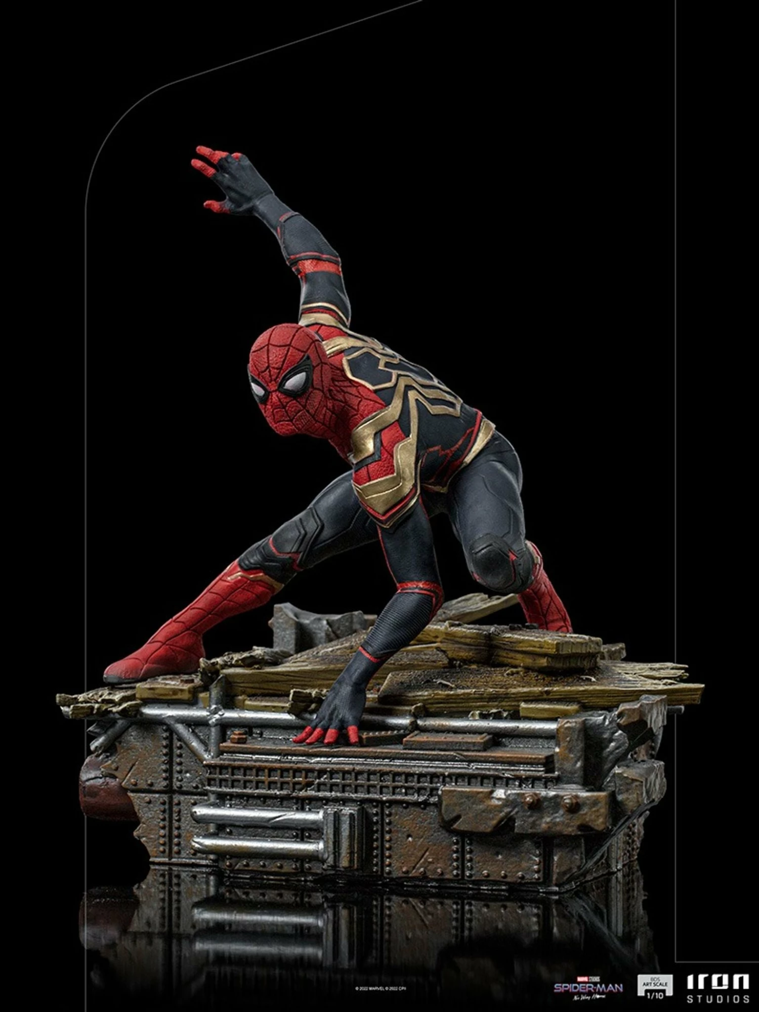 Iron Studios Spider-Man: No Way Home Diorama Series Spider-Man (Peter #1) 1/10 Art Scale Limited Edition Statue - Image 11