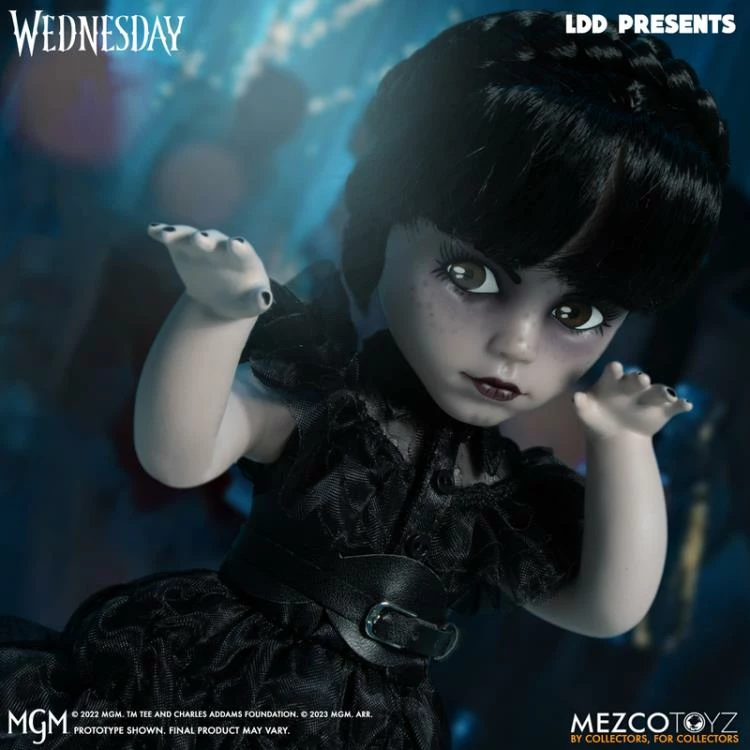 Mezco Living Dead Dolls Adams Family Wednesday Addams (Dancing) - Image 9