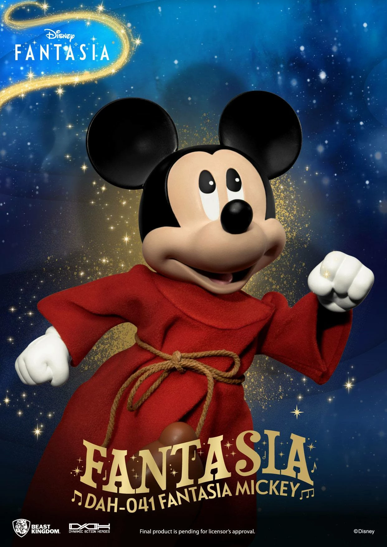 Disney Classic Dynamic Action Heroes 1/9 Mickey Fantasia Deluxe Version - Image 11