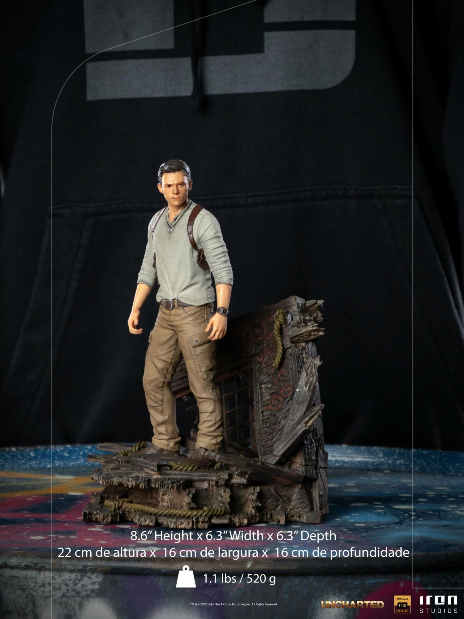 Iron Studios 1-10 BDS Deluxe Art Scale Statue Uncharted Nathan Drake - Image 4