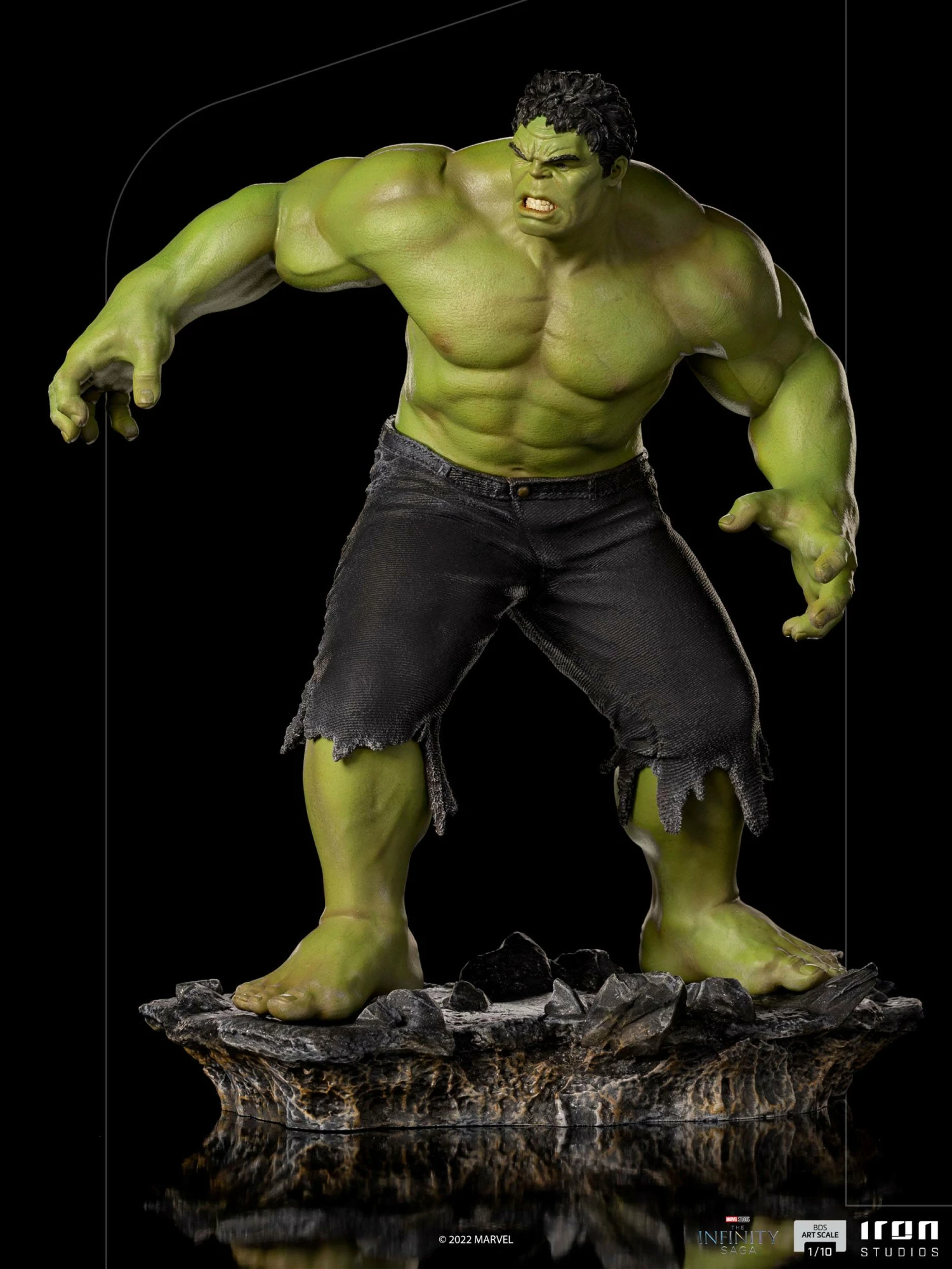 Iron Studios Marvel Avengers The Infinity Saga 1/10 BDS Art Scale Figure Hulk Battle Of NY - Image 6