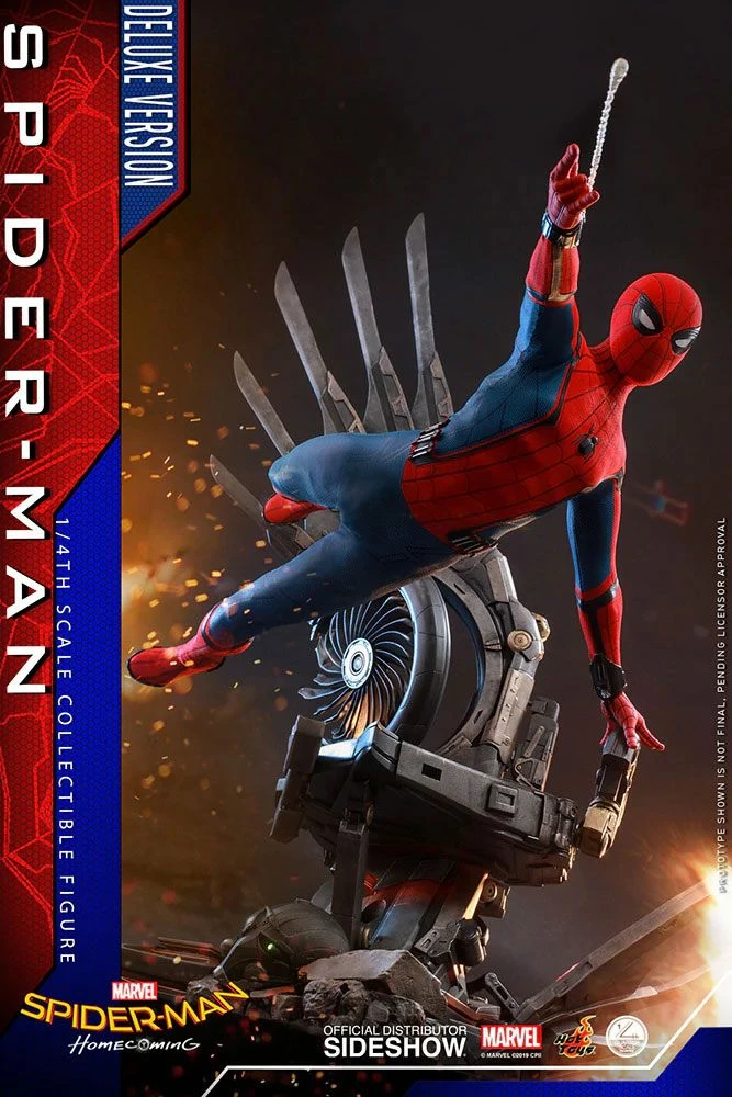 Hot Toys Spider-Man Homecoming 1/4 Scale Series Spider-Man Deluxe Version Figure - Image 10