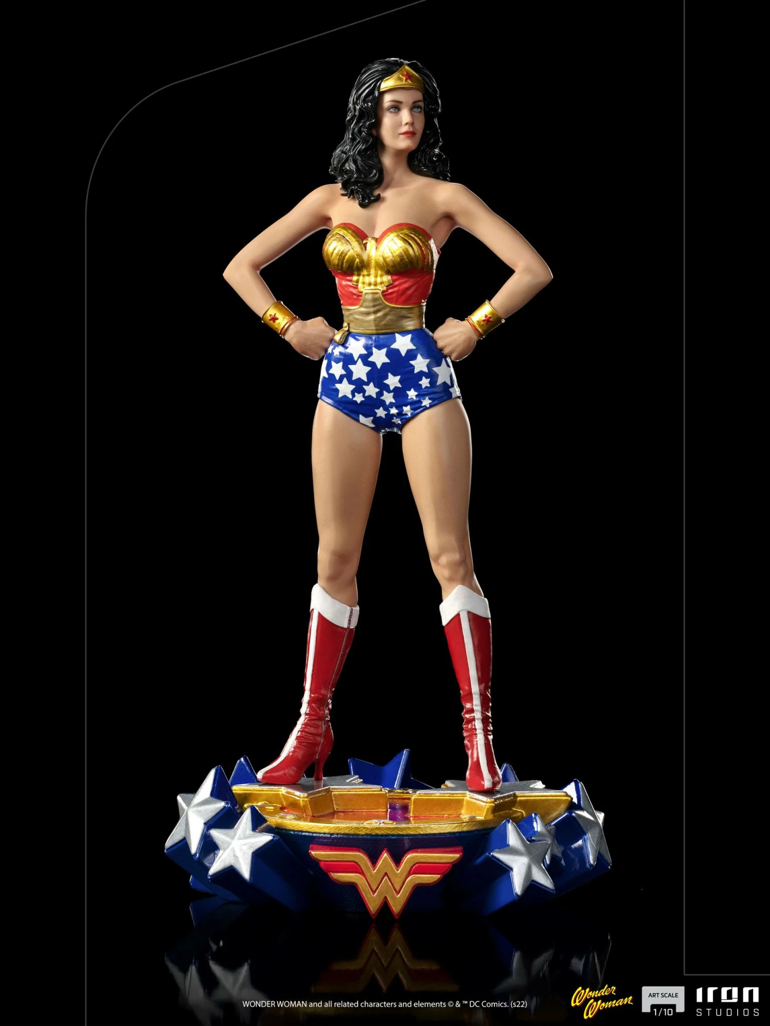 Iron Studios Wonder Woman Lynda Carter 1/10 Art Scale Limited Edition Statue - Image 4