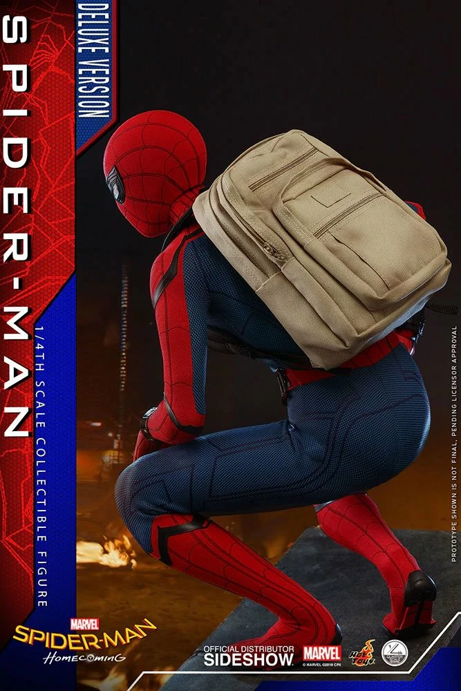 Hot Toys Spider-Man Homecoming 1/4 Scale Series Spider-Man Deluxe Version Figure - Image 9