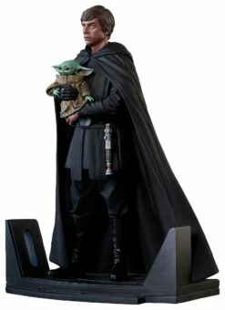 Gentle Giant The Mandalorian Premier Collection Statue Luke Skywalker & Grogu