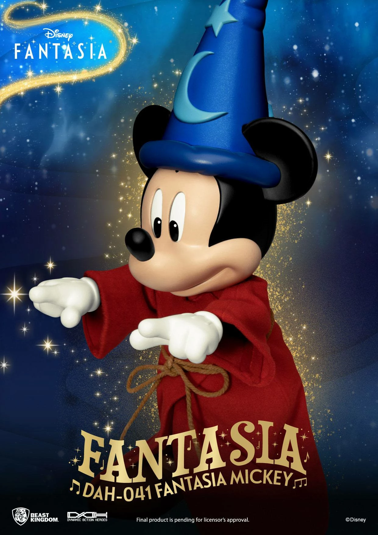 Disney Classic Dynamic Action Heroes 1/9 Mickey Fantasia Deluxe Version - Image 8
