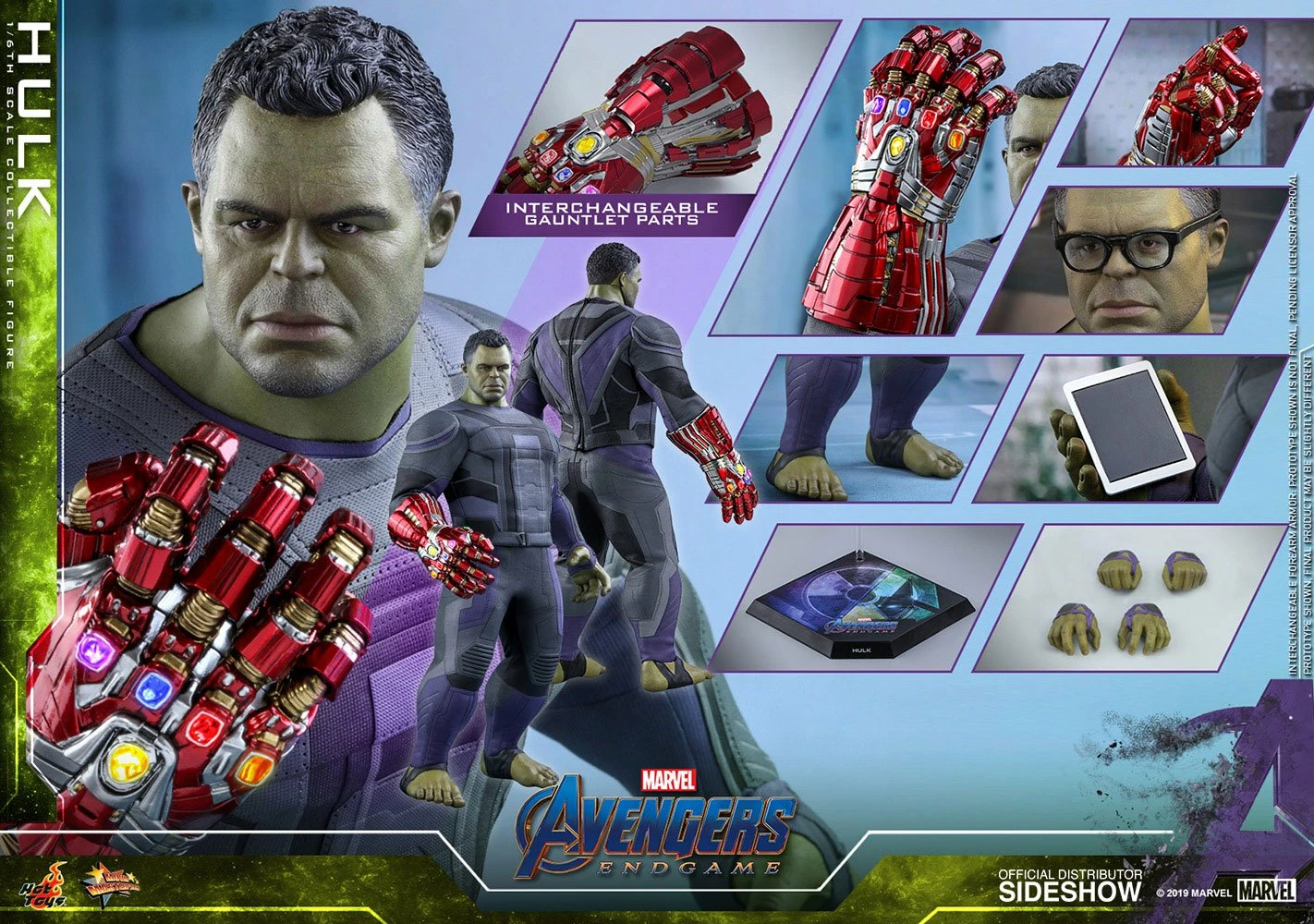 Hot Toys Avengers: Endgame Movie Masterpiece Action Figure 1/6 Scale Hulk - Image 4