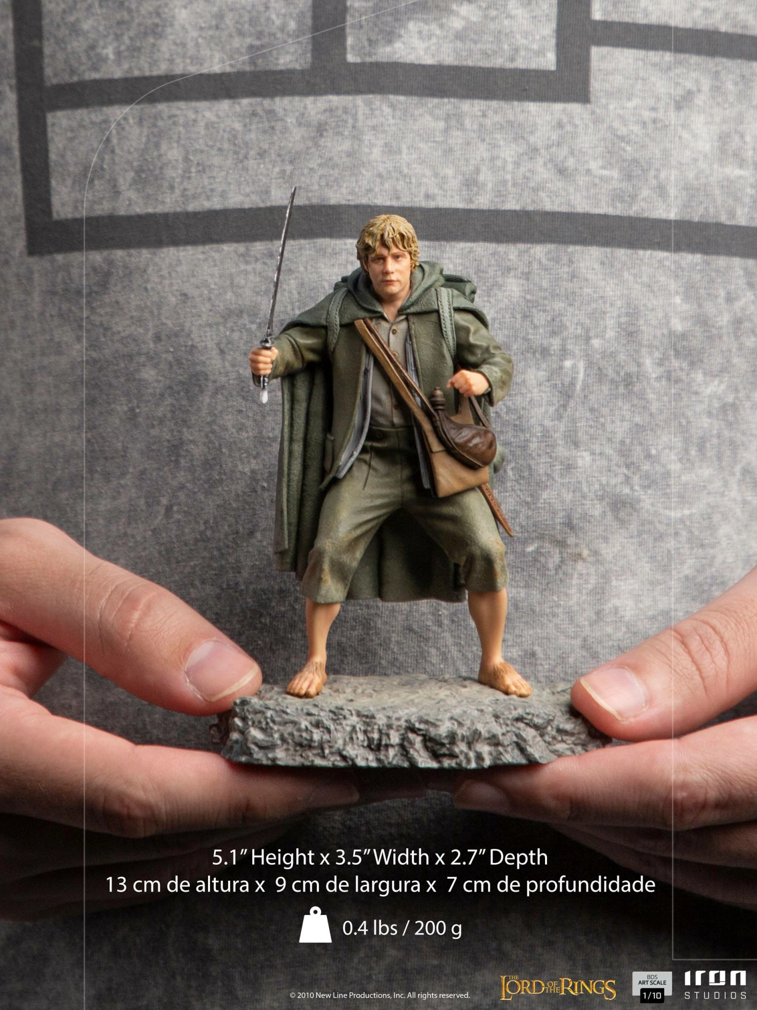Iron Studios BDS Art Scale Statue 1-10Scale Lord Of The Rings Sam - Image 3