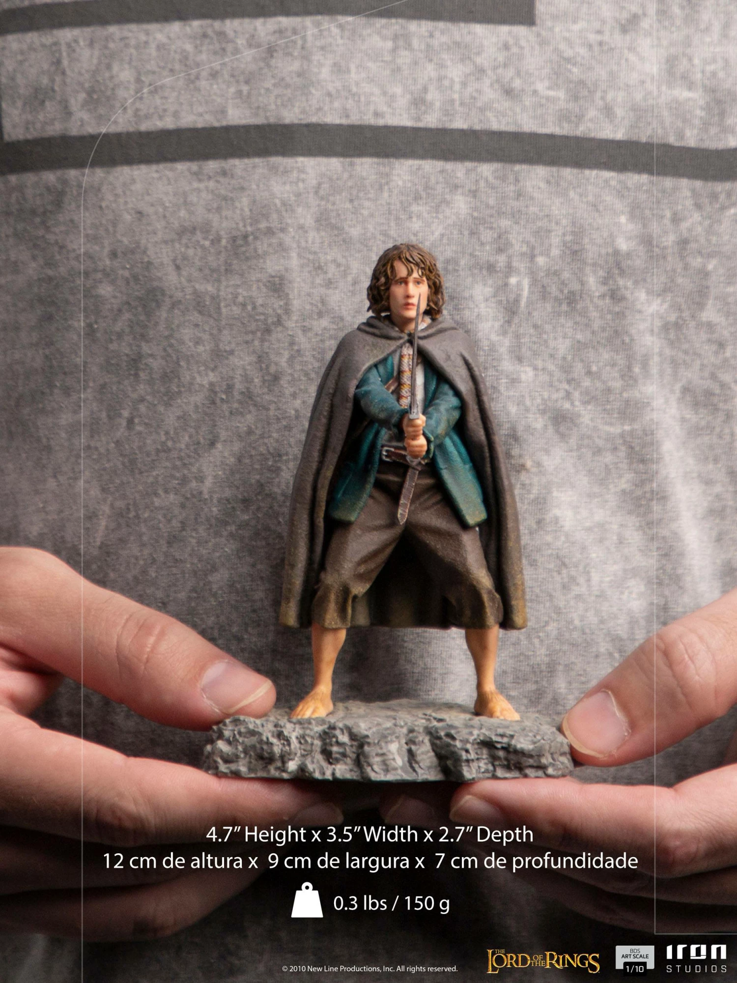 Iron Studios BDS Art Scale Statue 1-10Scale Lord Of The Rings Pippin - Image 3