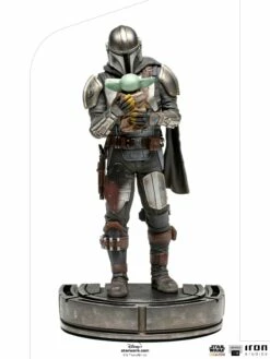 Iron Studios Star Wars The Mandalorian Art Scale Statue 1/10 Mandalorian & Grogu