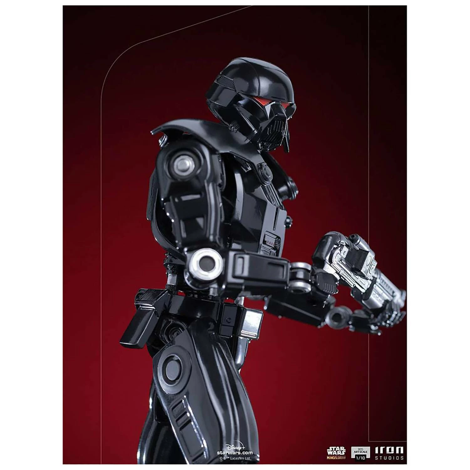Iron Studios Star Wars The Mandalorian Art Scale Statue 1/10 Dark Trooper - Image 11