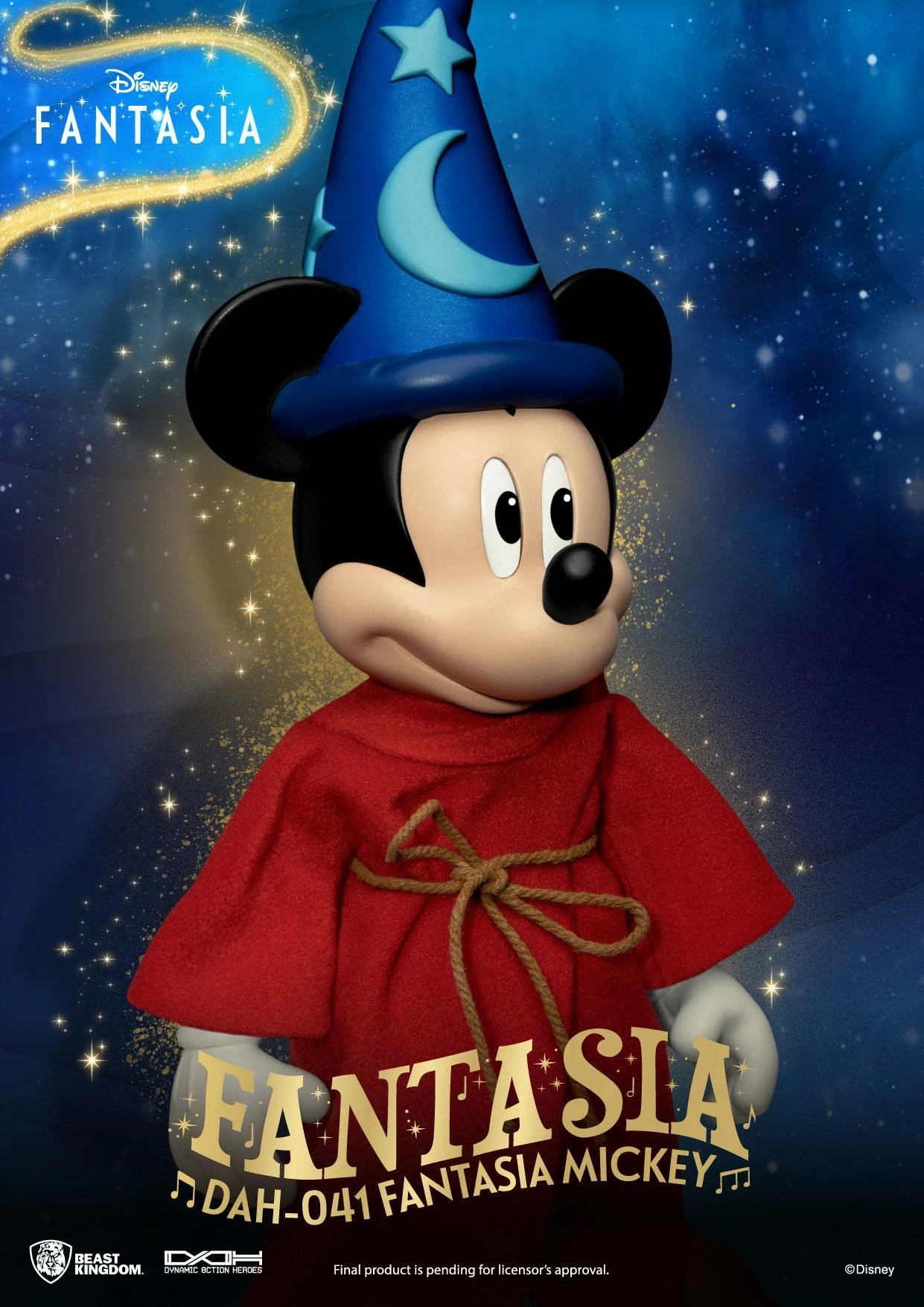 Disney Classic Dynamic Action Heroes 1/9 Mickey Fantasia Deluxe Version - Image 9