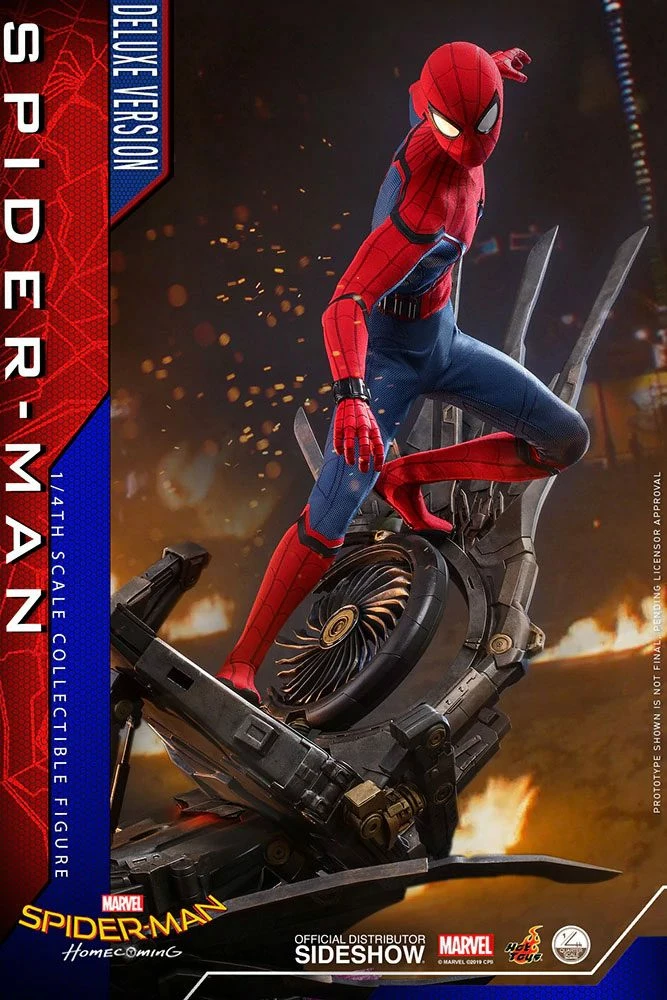 Hot Toys Spider-Man Homecoming 1/4 Scale Series Spider-Man Deluxe Version Figure - Image 4