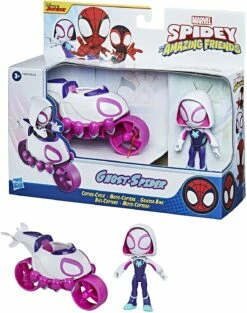 Marvel Spidey And His Amazing Friends Ghost Spider Copter Cycle