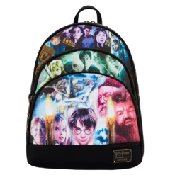 Loungefly Harry Potter Trilogy Triple Pocket Backpack