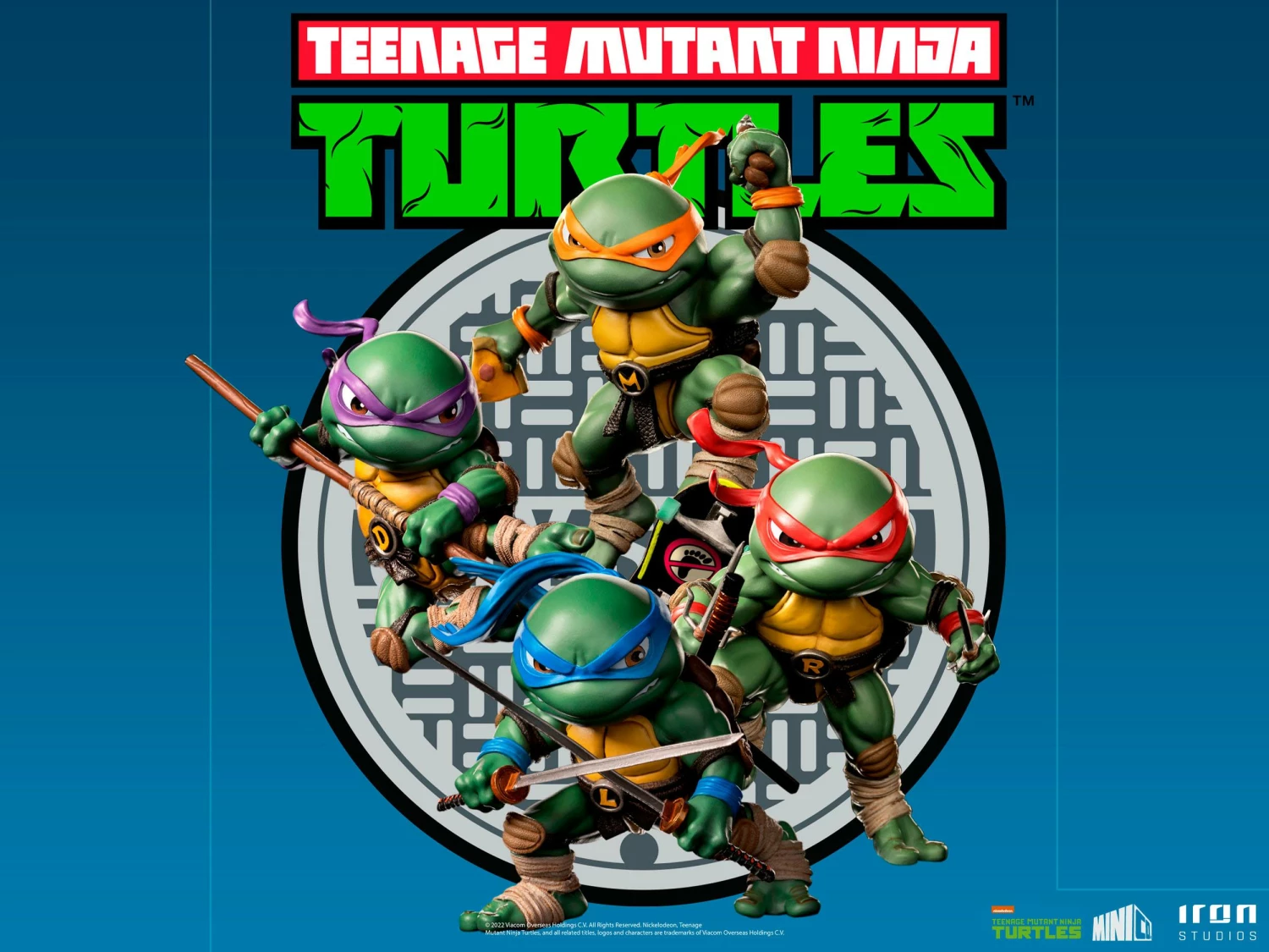 Iron Studios Teenage Mutant Ninja Turtles Mini Co. PVC Figure Bundle - Image 2
