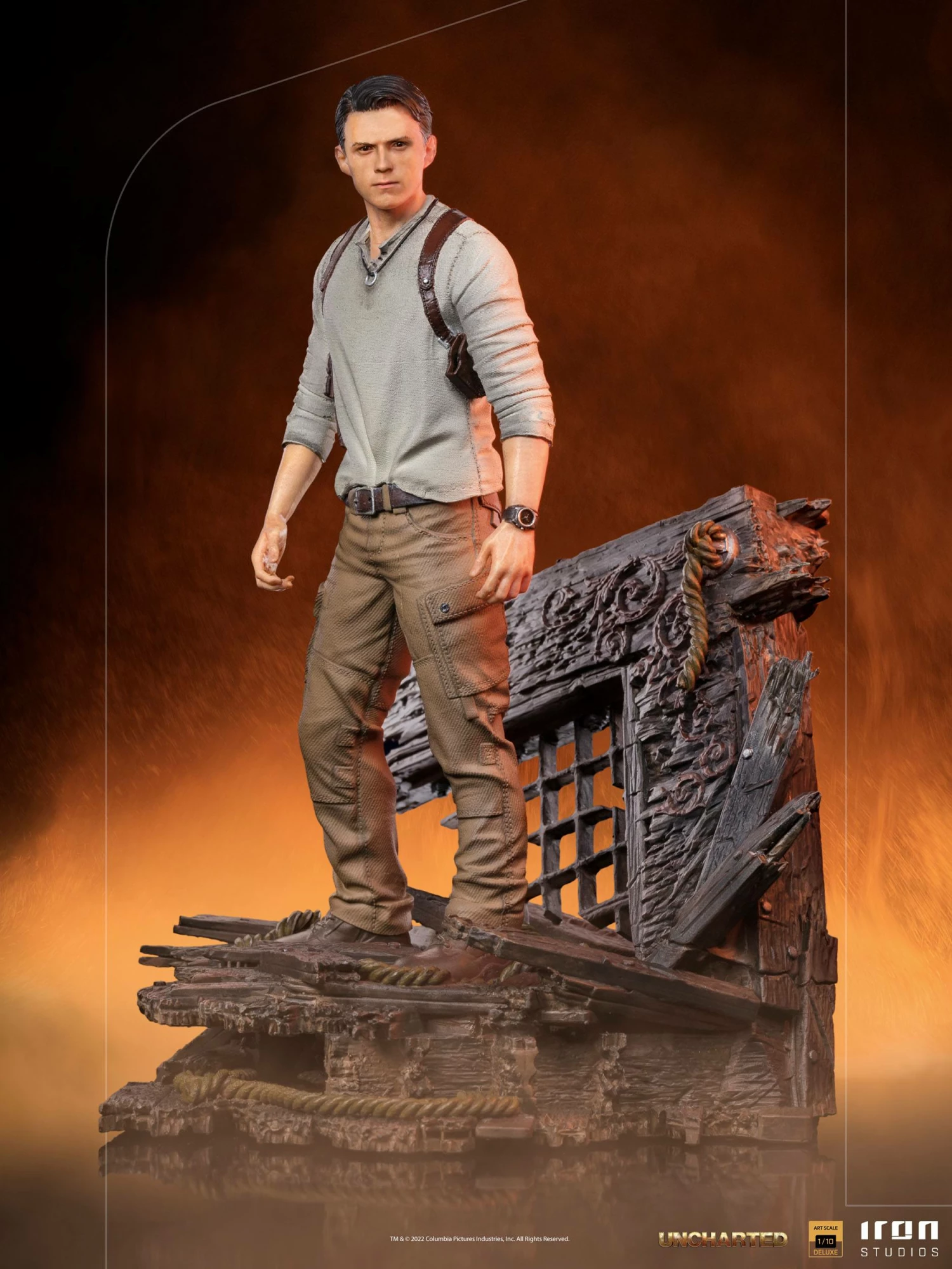 Iron Studios 1-10 BDS Deluxe Art Scale Statue Uncharted Nathan Drake - Image 2