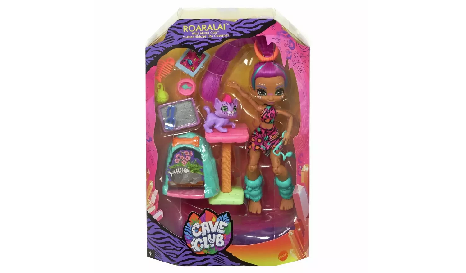 Cave Club Wild About Cats Playset & Roaralai Doll