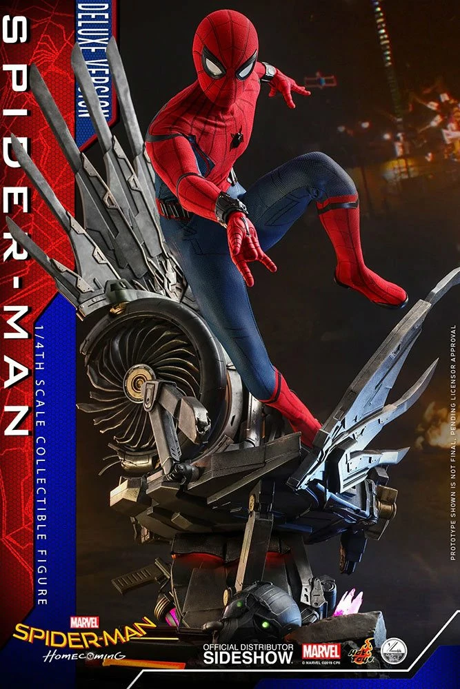 Hot Toys Spider-Man Homecoming 1/4 Scale Series Spider-Man Deluxe Version Figure - Image 3