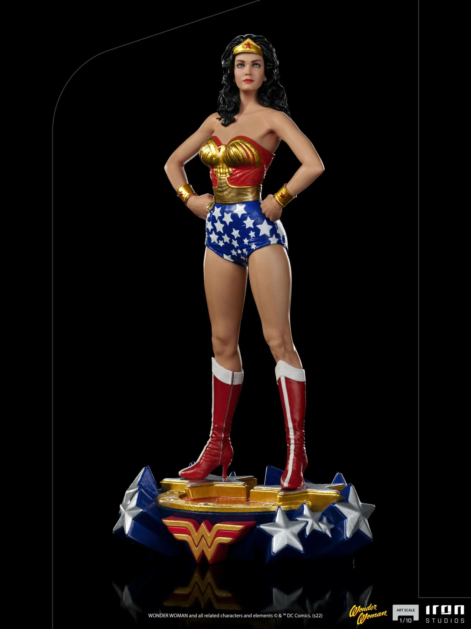 Iron Studios Wonder Woman Lynda Carter 1/10 Art Scale Limited Edition Statue - Image 7