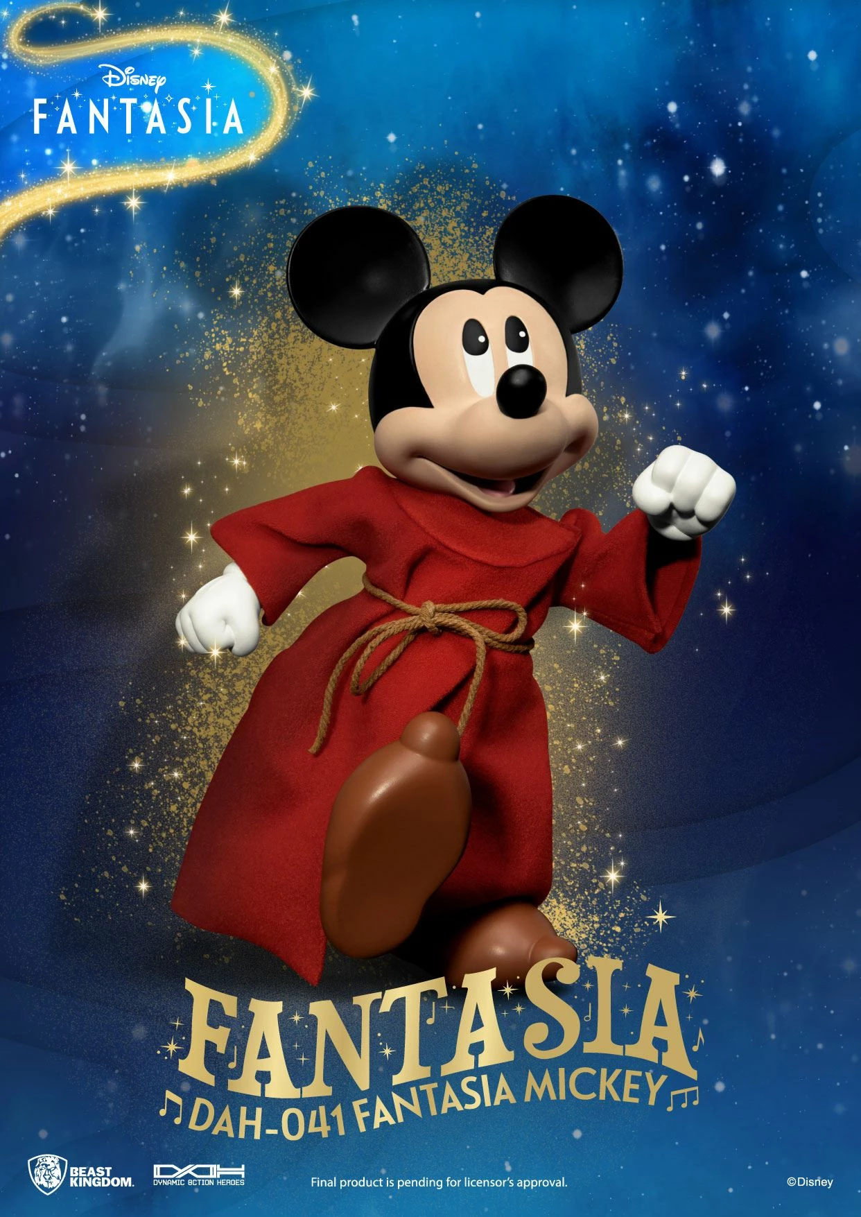 Disney Classic Dynamic Action Heroes 1/9 Mickey Fantasia Deluxe Version - Image 7
