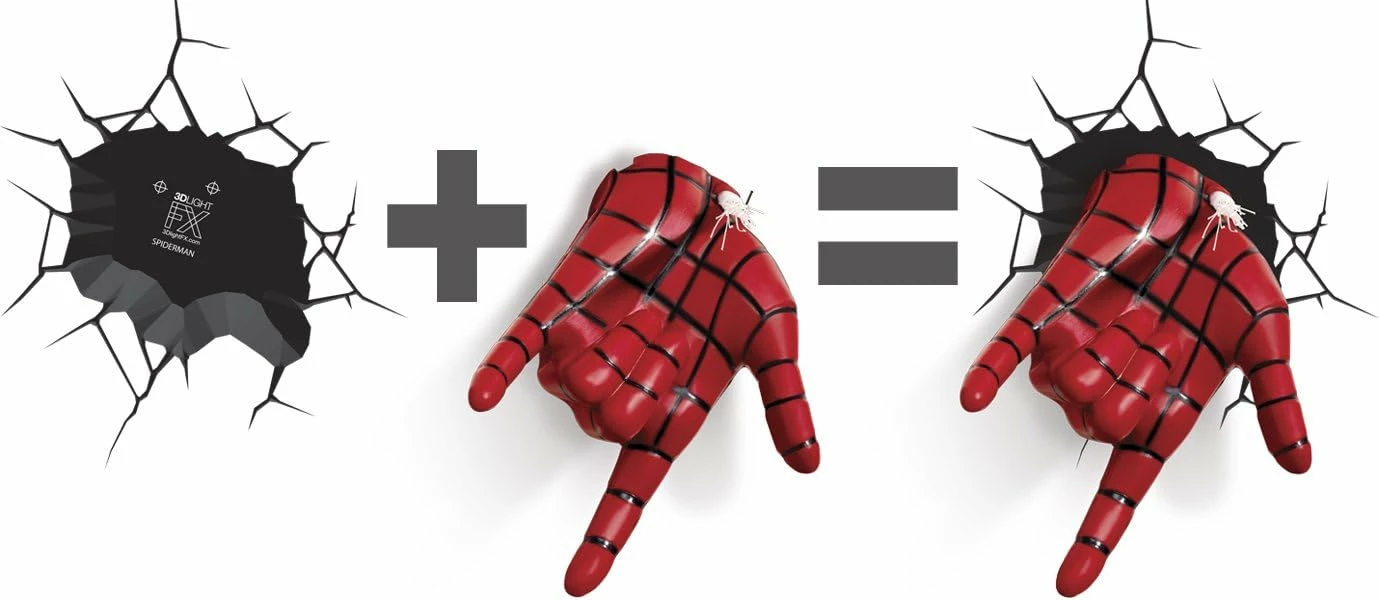 Marvel Spiderman Hand 3D Wall-Mounted Deco Light - Image 4