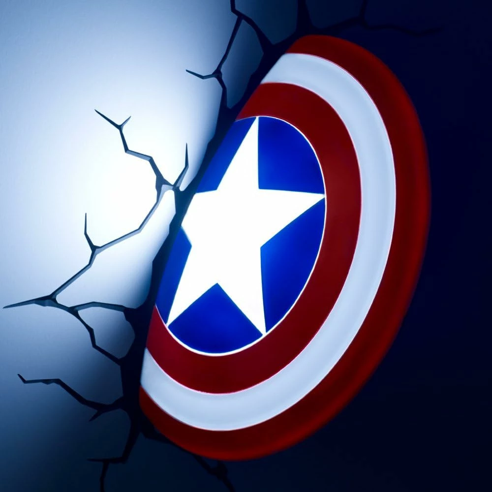 Marvel Captain America Shield 3D Wall-Mounted Deco Light - Image 2