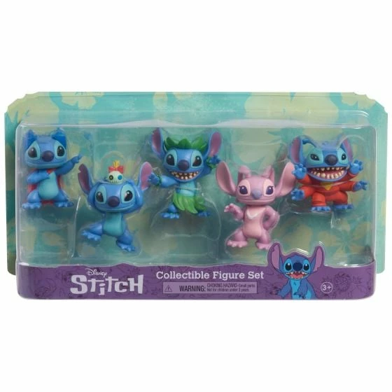 Disney Stitch 5 Pack Collectors Figure Set - Image 2
