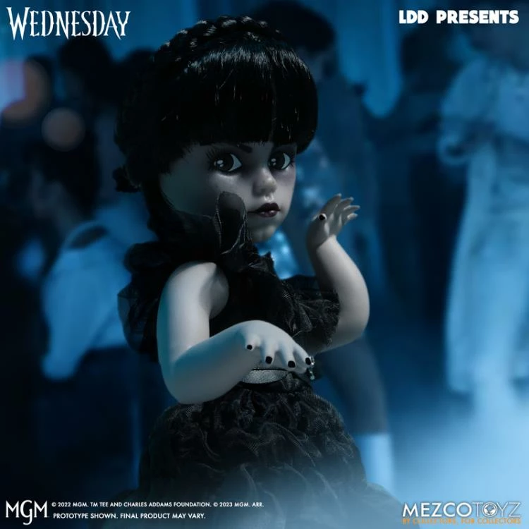 Mezco Living Dead Dolls Adams Family Wednesday Addams (Dancing) - Image 6