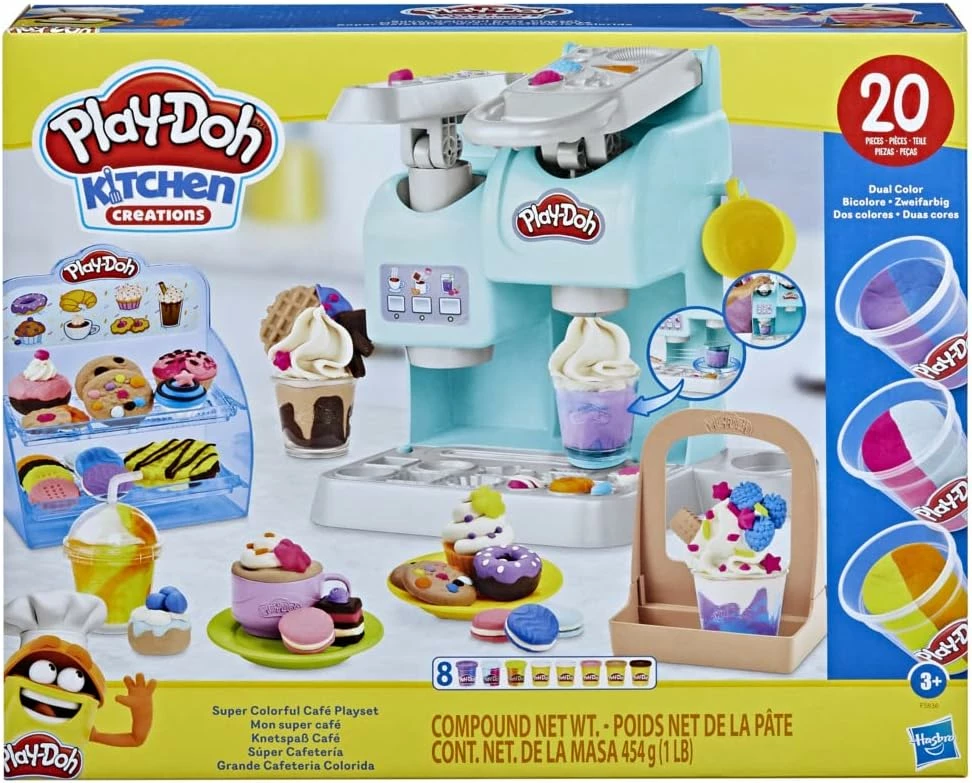 Play-Doh Kitchen Creations Super Colourful Cafe Playset - Image 3