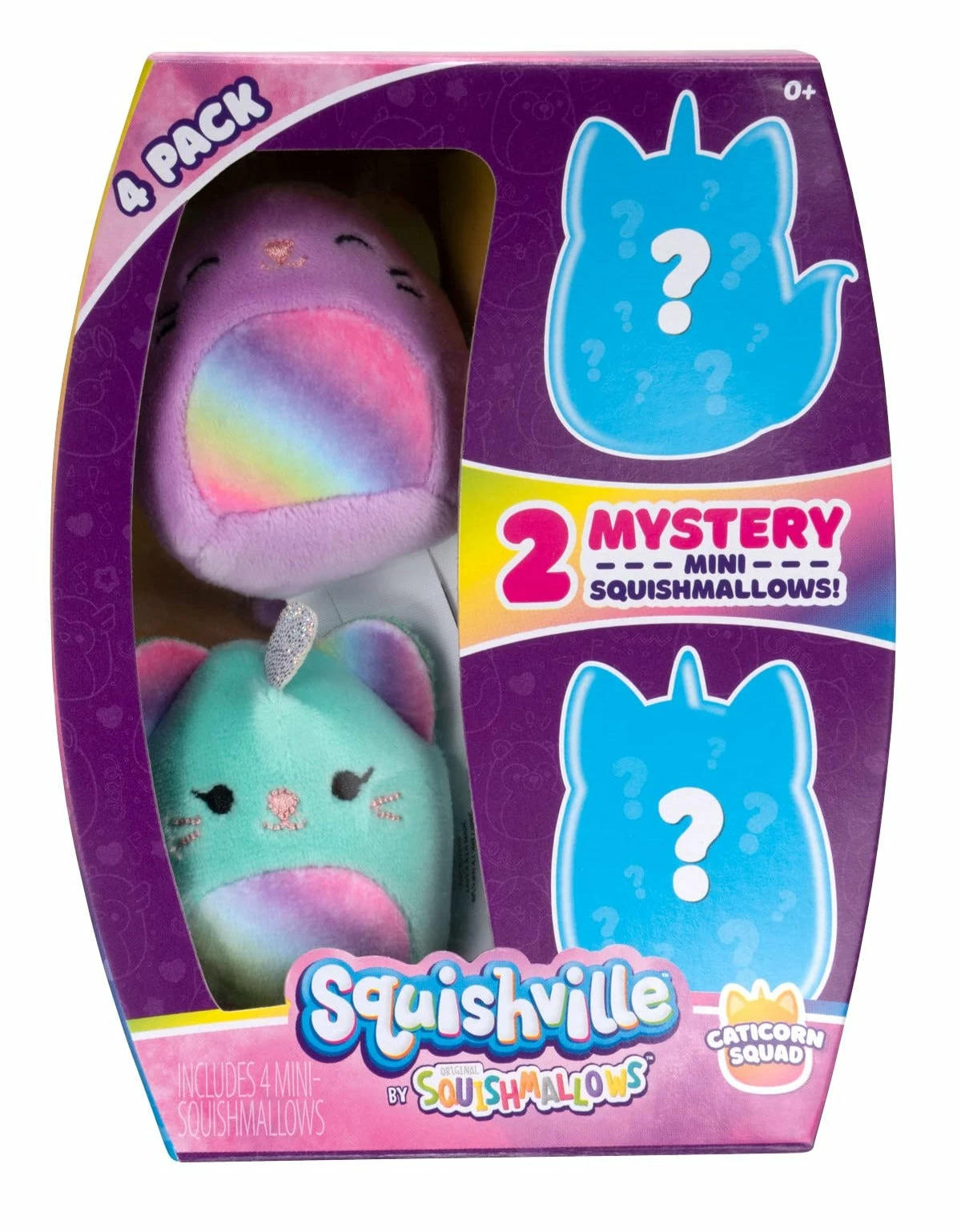 Squishville Mini-Squishmallow 4 Pack - Caticorn Squad
