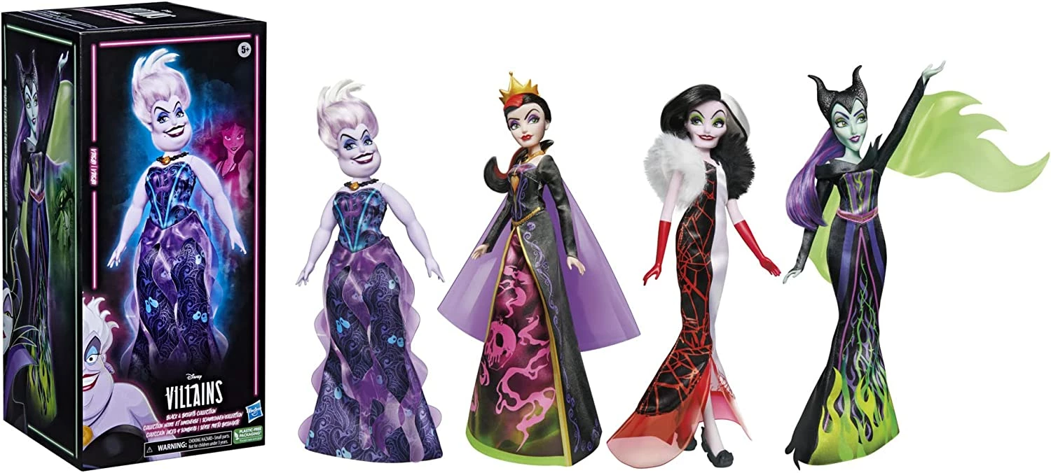 Disney Villains Black And Brights Collectors 4 Pack Fashion Doll Collection * Exclusive - Image 2