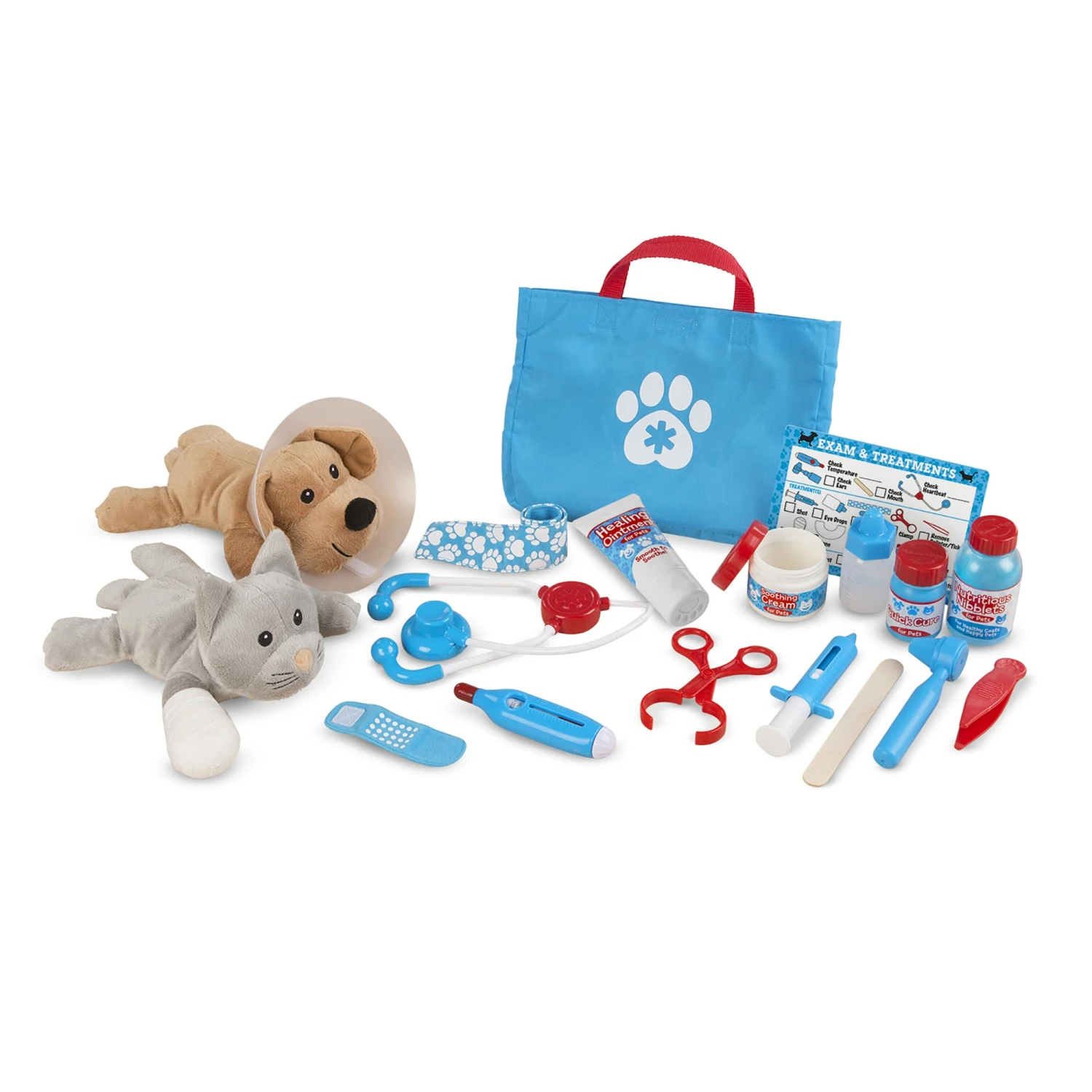 Melissa & Doug Examine & Treat Pet Vet Play Set - Image 2