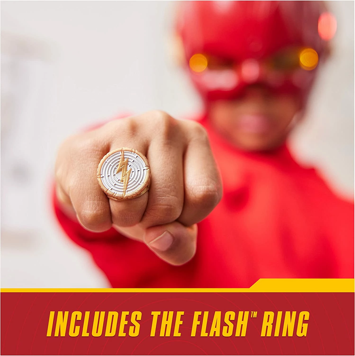 DC Comics The Flash Iconic Mask With Visor And Ring Hero Set - Image 2