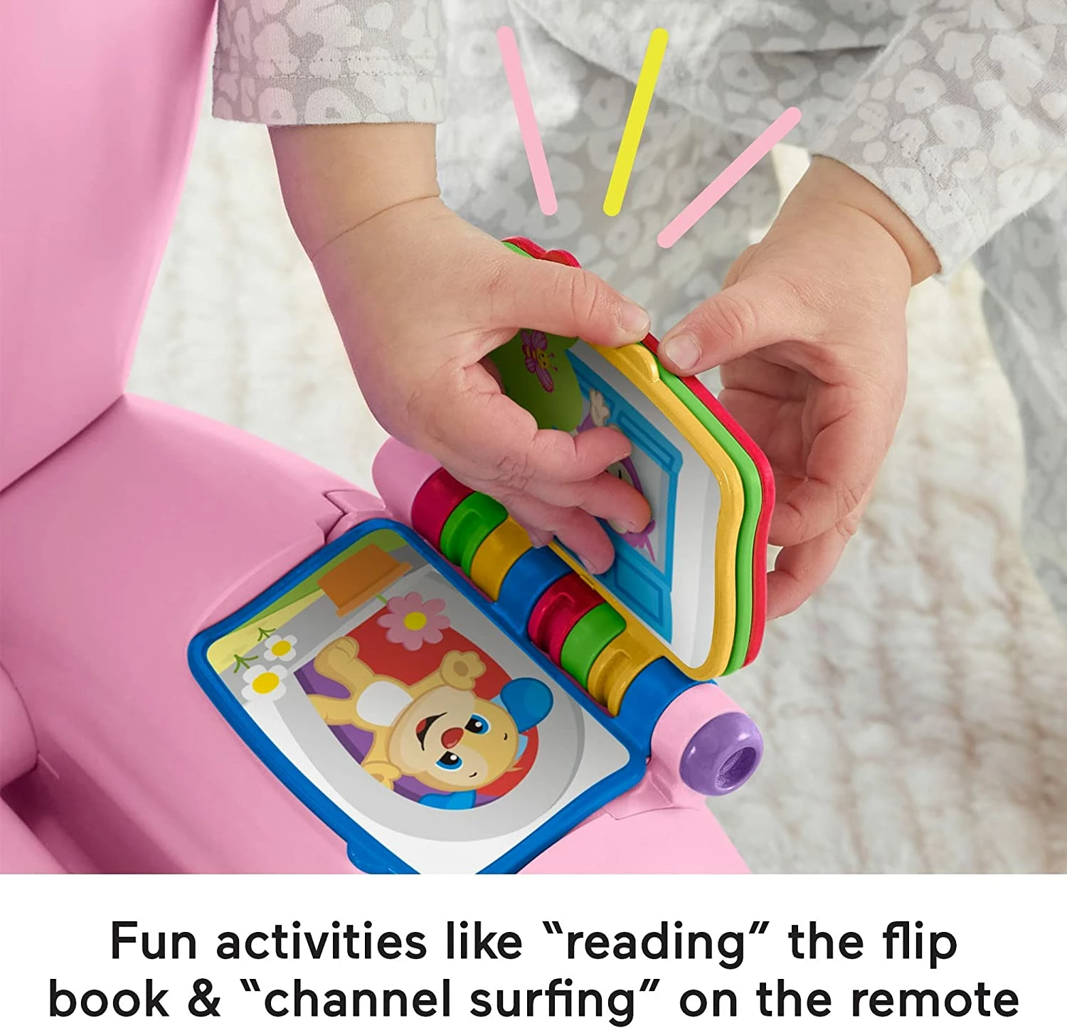 Fisher-Price Laugh & Learn Smart Stages Pink Chair - Image 5