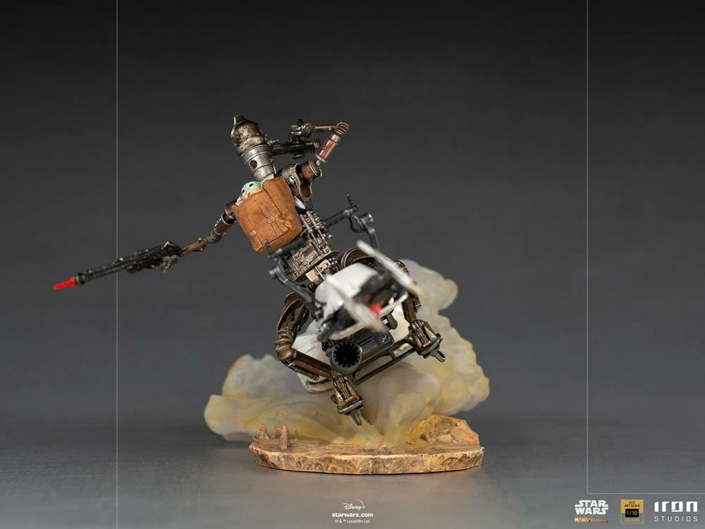 Iron Studios The Mandalorian IG-11 And The Child 1/10 Deluxe Art Scale Limited Edition Statue - Image 9