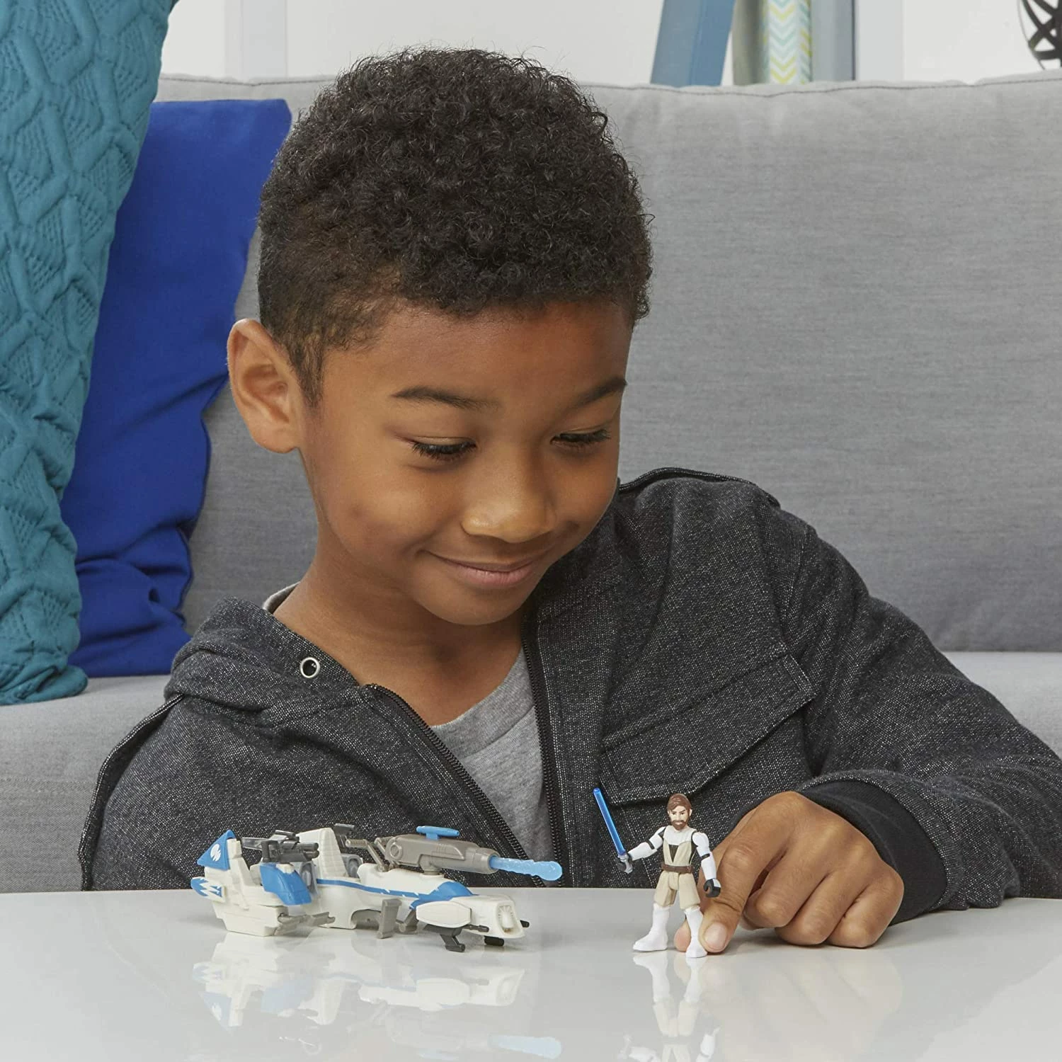 Star Wars Mission Fleet Obi Wan Kenobi With Barc Speeder - Image 6