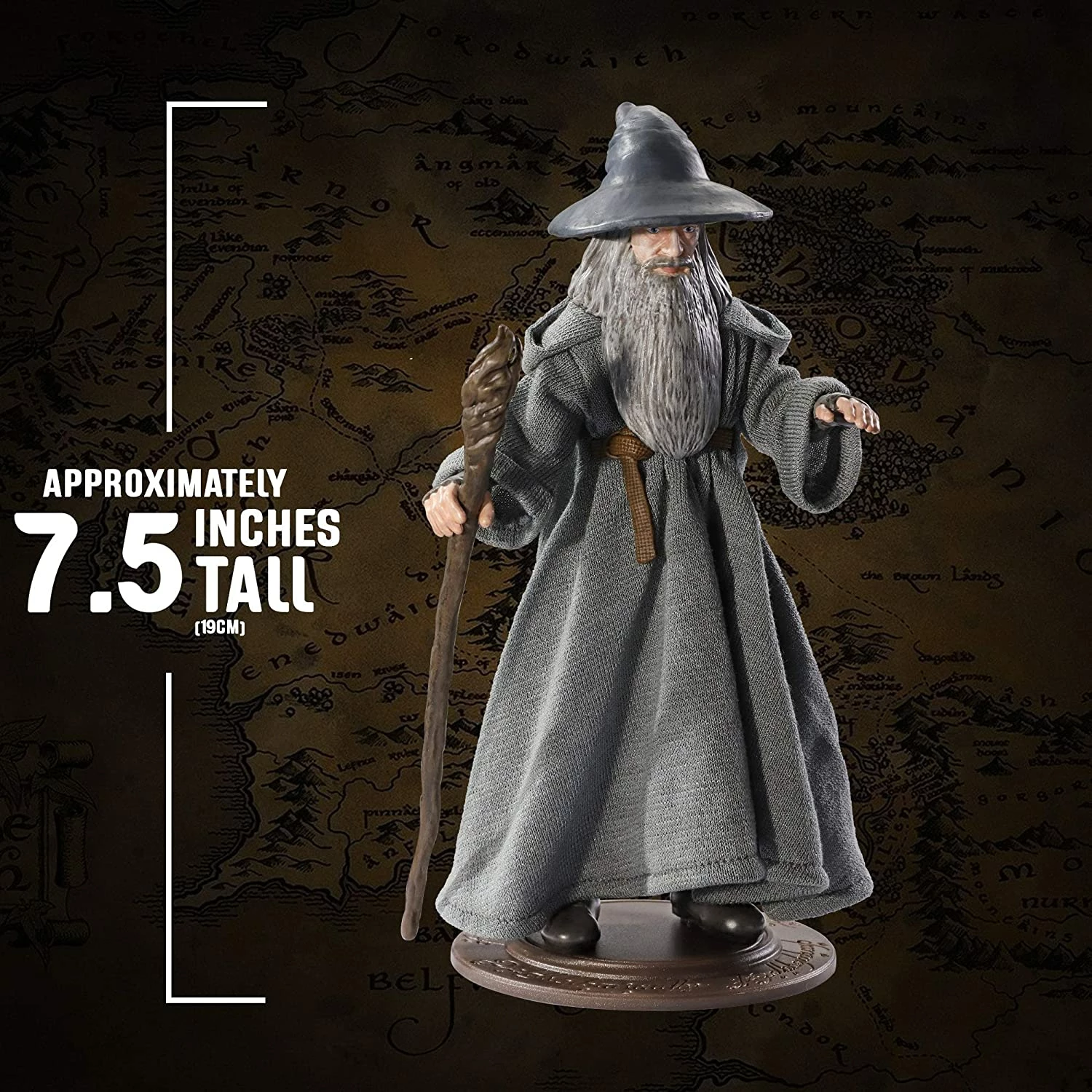 Official Lord Of The Rings Gandalf Bendyfigs Figure - Image 7