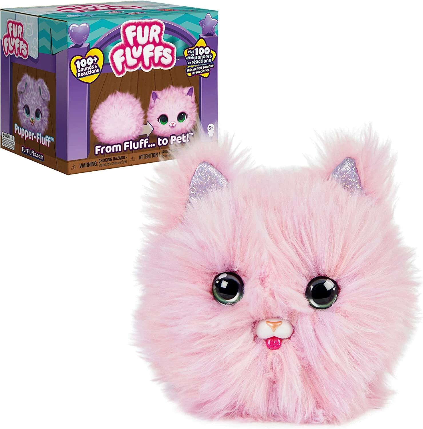 Fur Fluffs Interactive Pet Purr ‘n Fluff Kitty